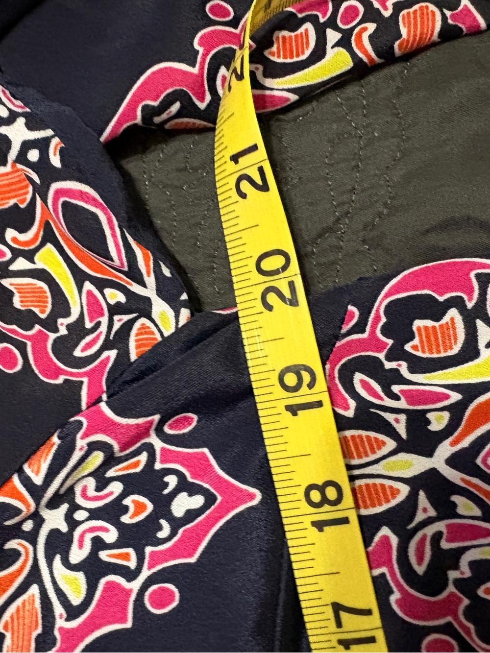 Women’s Navy Printed Dress - Pink & Orange Floral. Crown & Ivy - Picture 5 of 6